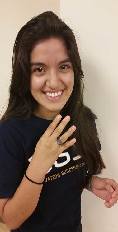 Rut reunited with her 2013 Miami High class ring