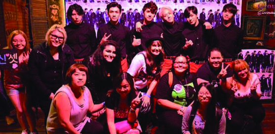 Miami High student Nathaly Cuevas (third in the middle row) went to k-pop group VIXX first showcase in Orlando.