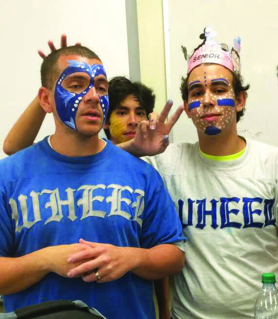 John Gonzalez on the right with Interact adviser Emerson Perez and Sebastian Sanvedra in the middle.