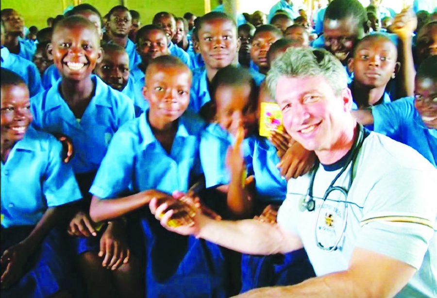 Dr. Patino during his trip to Nigeria.