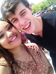 Me and Shawn taking a photo together.