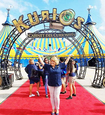 Mama Armas with the Million Dollar Band at Cirque Du Soleil