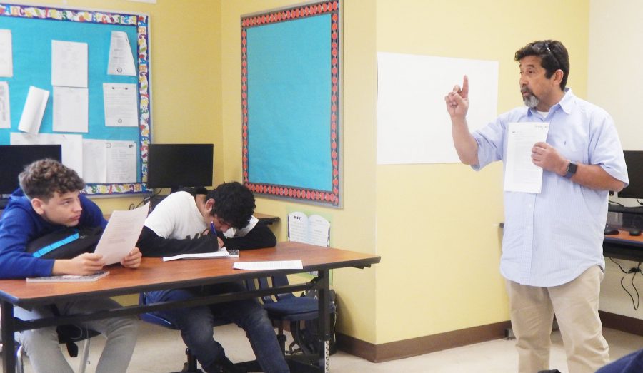 Mr. Euceda went from 10th grade drop-out to veteran teacher with a masters degree in linguistics. 