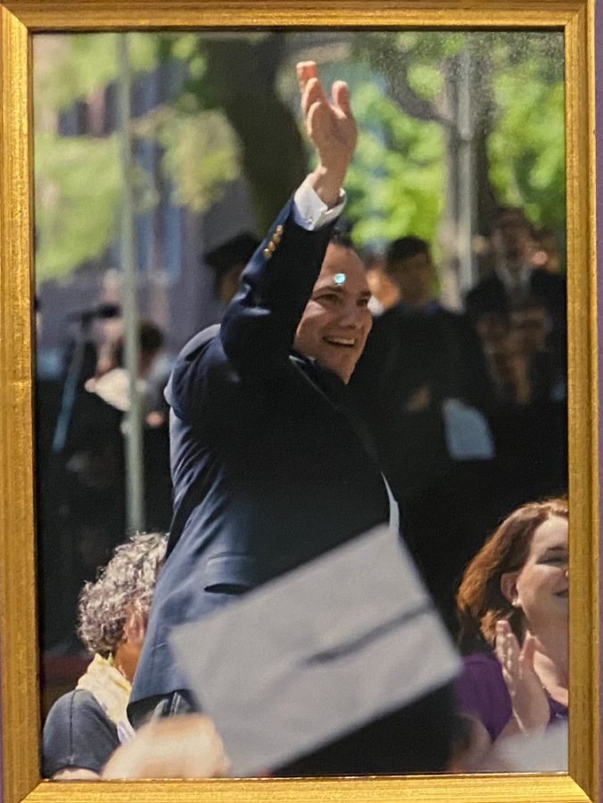 Dr. Hueck at a Amherst College graduation ceremony