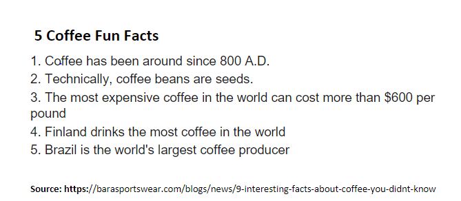side bar coffee