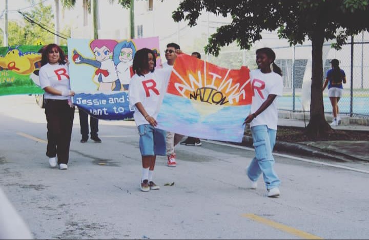Anime Nation walking in the Homecoming Parade last October.