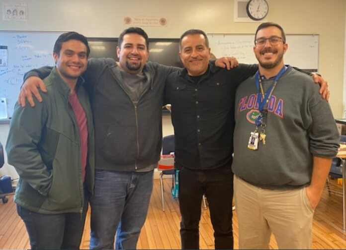 From right to left: Mr. Norori, Mr. Rivera, Rosales, and Mr. Hampton.