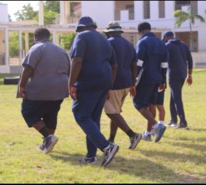 Our coaches preparing for the game.