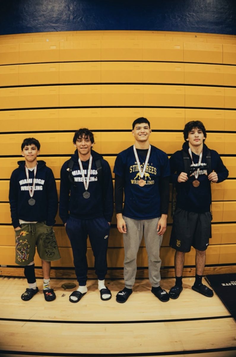 Front left to right: Fabian Mendoza, Leonardo Mendoza, Santiago Suarez, Miguel Arredondo.