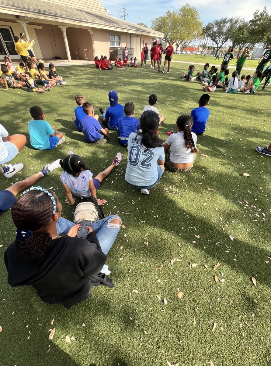 I volunteered leading kids in a game called color wars during the summer.